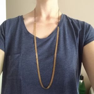 Gold and black statement necklace